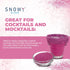 Rimmer Rimming 16oz Snowy River Pink, Cocktail & Margarita Sugar - Vibrant Color Glass Sugar with Medium Crystal