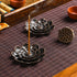 Incense Burner with Detachable Ash Catcher - 5 Incense Holes Stick Holder