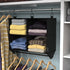 ClosetMaid 4-Shelf Closet Fabric Hanging Organizer with Garment Rod for Shirts, Sweaters, Pants, Hats, Shoes, Purses
