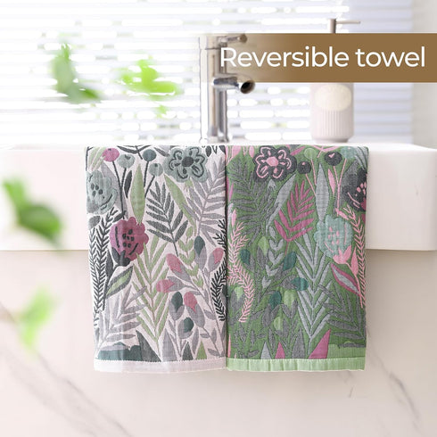 Set 8 100% 16x15 Inch Kitchen Towels of Cotton Hand Towels Dish Towels with Hanging Loop Absorbent Reusable