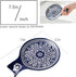 Large Ceramic Spoon Rest, Modern Farmhouse Cooking Spoon Holder for Kitchen Counter/Stove Top/Dining Table (Blue)