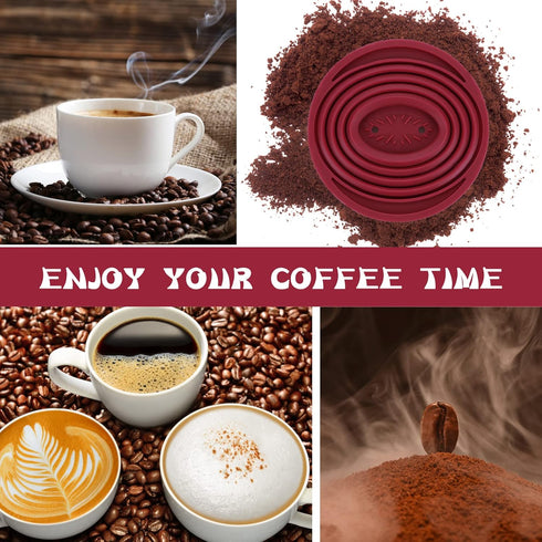 Prasacco Collapsible Pour Over Coffee Maker, Portable Silicone Dripper, Reusable Filter for Camping, Home, Office