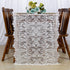 ShinyBeauty 30x120-Inch White Lace Table Runner, Vintage Lace Table Cover, Rustic Floral Embroidered Table Linen