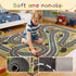 31"x47" Kids Rug Play Mat Soft & Non-Slip Car Rugs City Map Play MatCar Rugs for Kids Toy Cars Race Track for Classroom