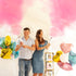 2 Pack PrimePure Gender Reveal Confetti Cannon - Biodegradable Powder Cannons Smoke Bomb - Pink, - Party Poppers Baby