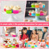 R HORSE 42Pcs Silicone Baking Molds, Pumpkin Silicone Cups, Non-Stick Muffins Mould, Reusable Cupcake Wrapper Molds