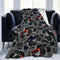 Perinsto Monster Truck Boys Style Throw Blanket Ultra Soft Warm All Season Decorative