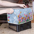 Extra Large Blue Flower Toaster Oven Cover, Quilted 2 Slice Kitchen Small Appliance Cover for Most Standard Toasters