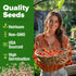 2 Pack Approx.1000 HOME GROWN Large Red Cherry Tomato Seeds (Solanum lycopersicum) - Non-GMO Heirloom Tomato Seeds
