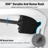 Silver Chrome Toilet Bowl Brush with Holder with Removable Plastic Liner, Durable Bathroom Cleaning Tool, Bathroom