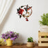 Zoihet Round Metal Bird Wall Art Decor, Hummingbird Silhouette for Garden and Fence