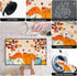 Fall Doormat Harvest Pumpkin Door Mat 18x30, Non-Slip Carpet for Thanksgiving Farm Autumn Decor