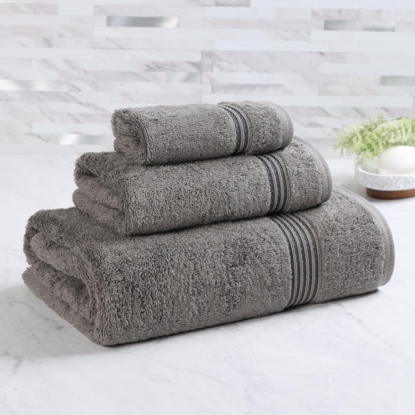 Superior Egyptian Cotton 3-Piece Towel Set, Assorted Towels for Home Bathroom, Master,