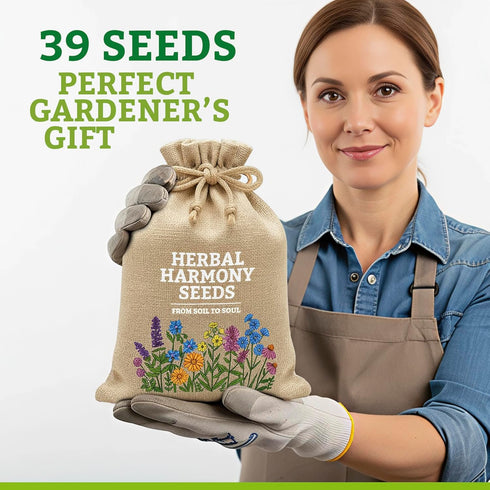 Pack 39 Medicinal Herb Seeds Variety Heirloom Non-GMO Apothecary Seed Kit, Herbal Medicine & Tea Garden, Made in USA