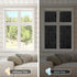 rabbitgoo Black Total Blackout Window Film, 35.4" x 78.7" Light Blocker for Sun Blocking and Privacy