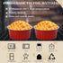 BAKINGPAK 50PCS Mini Aluminum Pans with Lids, 4OZ Baking Cups, Disposable Ramekins, Red Mini Cake Pans for Birthday