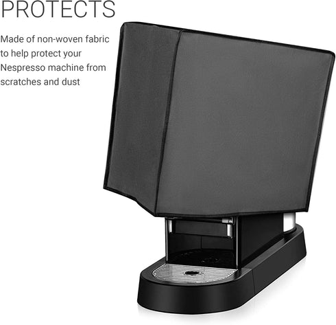 kwmobile Cover Compatible with Nespresso Lattissima Pro - Plastic Case for Coffee Maker Machine - Dark Grey