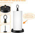 Heavy Weighted Base Paper Towel Holder for Countertop, Steel Stand for Kitchen, Bars & Dining Tables