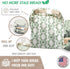 Cozy Set Bread Reusable Bread Bag for Home Bakers | USA Brand | Charming Bread Designs (Green Ornamental)