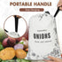 TOGETRUE Potato Onion Storage Bag, Washable Canvas Onion and Potato Storage Bag, Drawstring Garlic Onions Potatoes