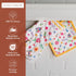 Maison d' Hermine 100% Cotton Oven Mitt & Pot Holder Set, Heat Resistant BBQ Cooking Gloves, Happy Florals
