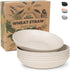 Grow Forward Premium Wheat Straw Pasta Bowls, 42oz Unbreakable Wide & Shallow Dinner Plate Bowls Set of 6