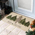 ONWAY Christmas Trees Door Mat, Seasonal Winter Happy Holiday Doormat, Low-Profile Kitchen Rug for Home Decor