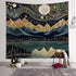 Tapzen Mountain Forest Tapestry Boho Landscape Moon Stars Tapestry for Bedroom Aesthetic Nature Tapestry Wall Hanging Trees Wall Tapestry for Bedroom Living Room Classroom Dorm (90 x 60 inches)