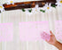 Mexican Banner Flags Light Pink Papel Picado - Over 60 feet Long Pastel Pink Tissue Paper Garland for Weddings,
