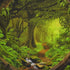 Tushelia Forest Tapestry - Psychedelic Tree Cave Tapestries for Bedroom Decor, Fantasy Nature Landscape