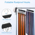 Belt Hanger for Closet, Max 42 Belts, Sturdy Wood Rack with 14 Hooks, Black, 1 Pack