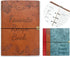 Blank Recipe Book To Write In Your Own Recipes - 5.6 X 8.2 Recipe Ring Binder with PU Leather Cover