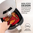 Reusable Air Fryer Liners 3 Pack, 7.5" Square Silicone for 3-5QT or Bigger, Easy to Clean Non-Stick Parchment