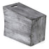BTY Farmhouse Wooden Trash Can, Small Square Wastebasket, Rustic Torched Container Bin Holder for Kitchen, Office -