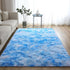 5x8 DweIke Fluffy Blue Shag Rugs for Bedroom Living Room, Large Soft Plush Tie-Dyed Light SkyBlue Girls Boys Kids Rug