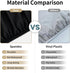60 Inch eeivs Black Round Fitted Tablecloth Spandex Stretchable End Table Cover with Elastic Edge Cloth Table Topper
