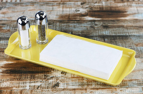Calypso Basics Plastic Tidbit Melamine Sandwich Tray, Lemon
