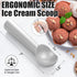 7 inch CUNSENR Ice Cream Scoop - One-Piece Nonstick Aluminum Ice Cream Scooper - Professional Metal Ice Cream Spoon