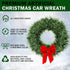 12V moveland LED Car Wreath with Remote Control - RGB Changeable Christmas Wreath for Car Grill - Fits Jeeps Trucks
