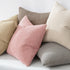 MIULEE Pack of 2 Soft Decorative Square Pillow Covers, 18 x 18 Inch, Pink