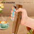 YUSWKO Wood Grain Handheld Milk Frother Wand, Rechargeable Electric Whisk with 3 Heads, 3 Speeds Drink Mixer for Coffee