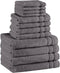 Comfort Spaces Luxury Bath Towel Set - 12 piece Set, Quick Dry,