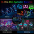 JIGUOOR EL Wire Battery Pack, 9.8ft / 3m Bright Neon Light Strip for DIY, Festival, Party Decoration