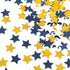 300pcs Navy Blue White Gold Confetti, Glitter Paper Decor for Birthday, Graduation, Baby Shower Party Decorations