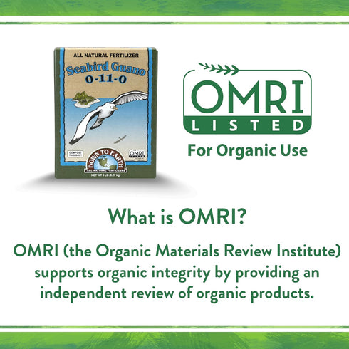 0-11-0, 5 lb Down To Earth All Natural Fertilizers Organic Seabird Guano - High Phosphorus Plant Food for Buds, Blooms