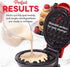 DASH Mini Waffle Maker, 2 Pack for Individual Waffles, Easy to Clean Non-Stick Surfaces, 4 Inch, Red