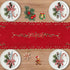 Jovialix 72 Inches Poinsettia,Holiday Red Christmas Table Runner Long with Embroidered Tree and Cutwork Linen