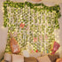 KASZOO 84Ft 12 Pack Artificial Ivy Garland, Vine Hanging Garland with 80 LED String Light, Green