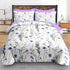 Set 5 Sets Pamnest Comforter Twin Size, Botanical Flower Dragonfly Pcs Bedding for Kids and Adults, Herb Plant