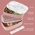Bentgo Classic - Adult Bento Box, Stackable 3-Compartment Lunch Box with Removable Utensil Set, BPA-Free (Blush Marble)